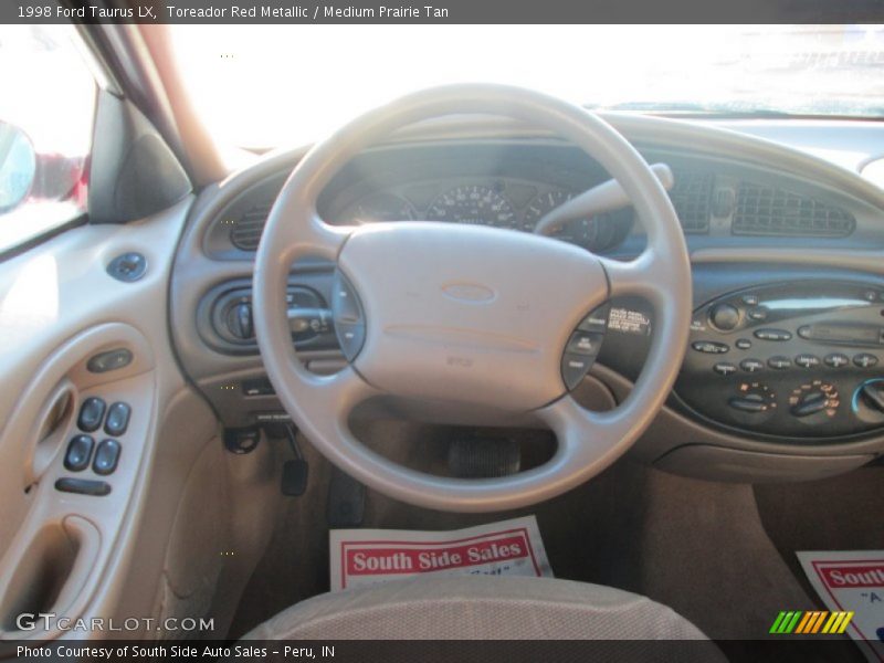 Toreador Red Metallic / Medium Prairie Tan 1998 Ford Taurus LX