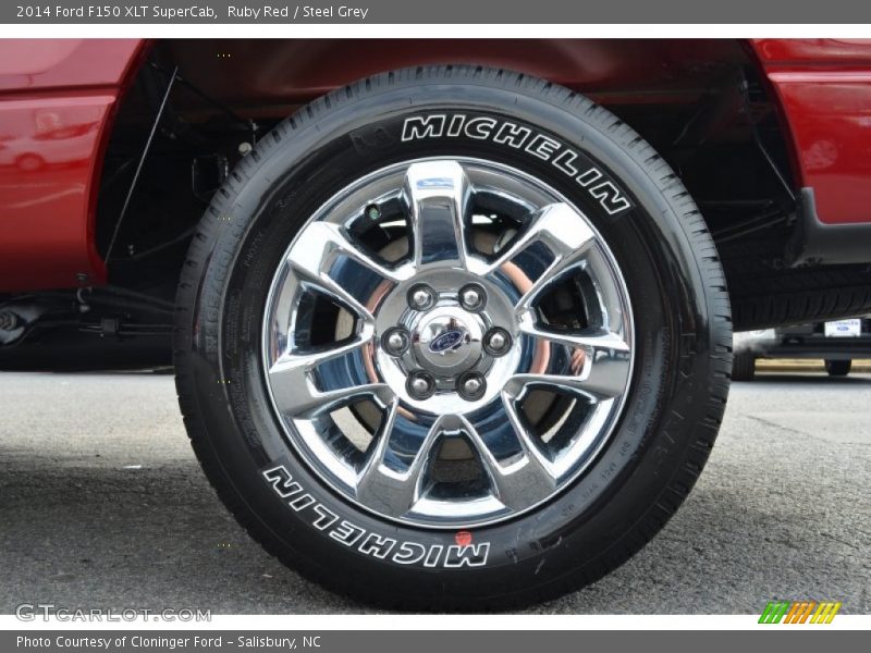 Ruby Red / Steel Grey 2014 Ford F150 XLT SuperCab