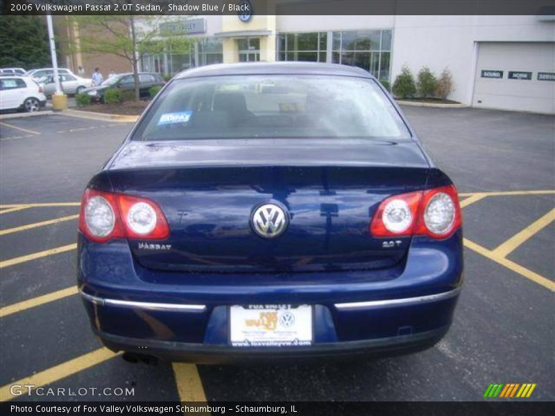 Shadow Blue / Black 2006 Volkswagen Passat 2.0T Sedan