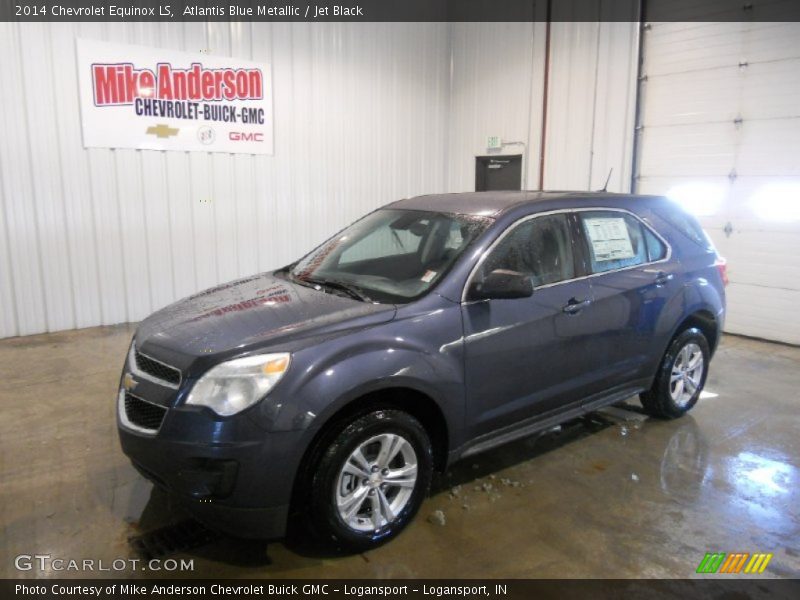 Atlantis Blue Metallic / Jet Black 2014 Chevrolet Equinox LS