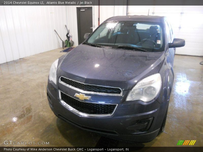 Atlantis Blue Metallic / Jet Black 2014 Chevrolet Equinox LS