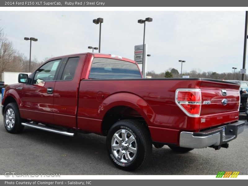 Ruby Red / Steel Grey 2014 Ford F150 XLT SuperCab