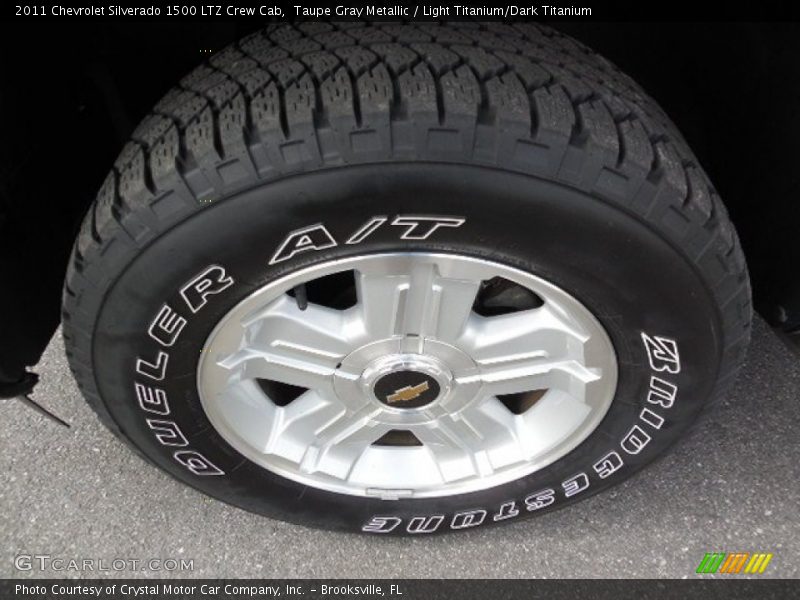 Taupe Gray Metallic / Light Titanium/Dark Titanium 2011 Chevrolet Silverado 1500 LTZ Crew Cab