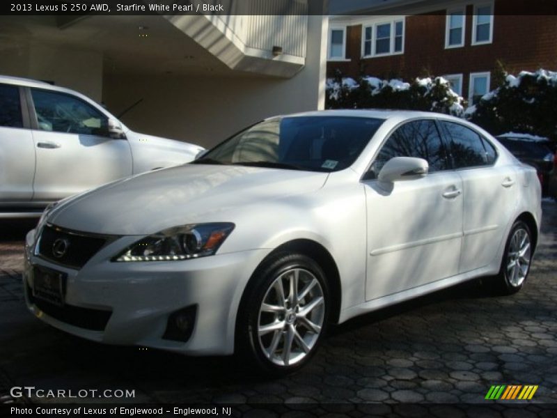 Starfire White Pearl / Black 2013 Lexus IS 250 AWD