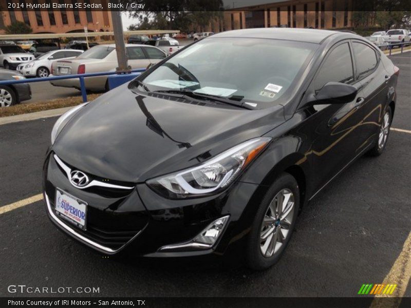 Black / Gray 2014 Hyundai Elantra SE Sedan