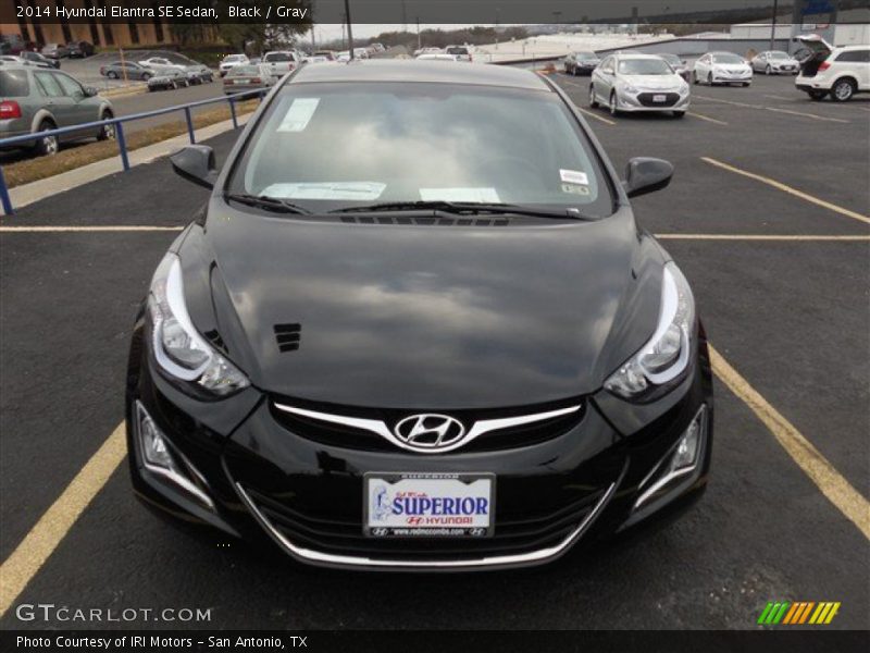 Black / Gray 2014 Hyundai Elantra SE Sedan