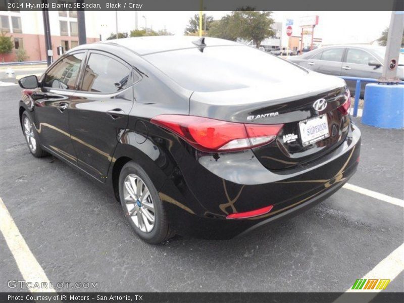 Black / Gray 2014 Hyundai Elantra SE Sedan