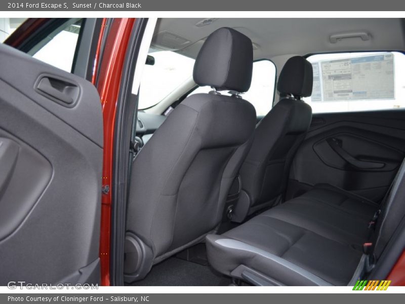 Sunset / Charcoal Black 2014 Ford Escape S