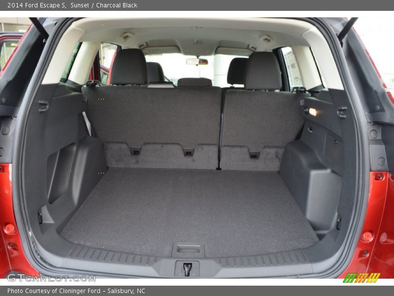 Sunset / Charcoal Black 2014 Ford Escape S