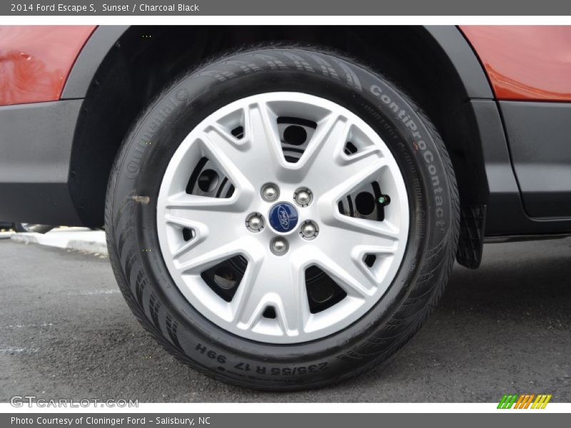 Sunset / Charcoal Black 2014 Ford Escape S