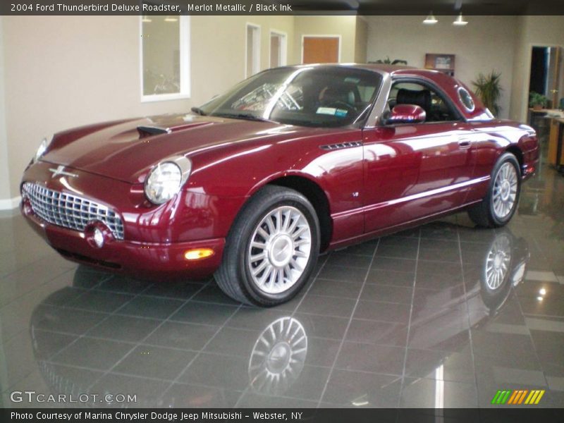 Merlot Metallic / Black Ink 2004 Ford Thunderbird Deluxe Roadster