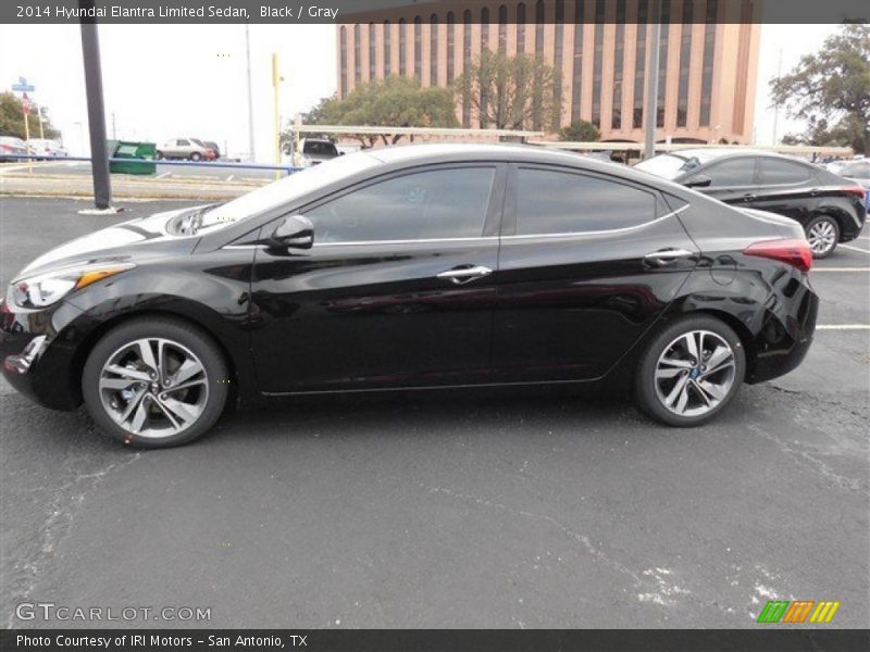 Black / Gray 2014 Hyundai Elantra Limited Sedan