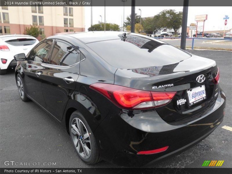 Black / Gray 2014 Hyundai Elantra Limited Sedan