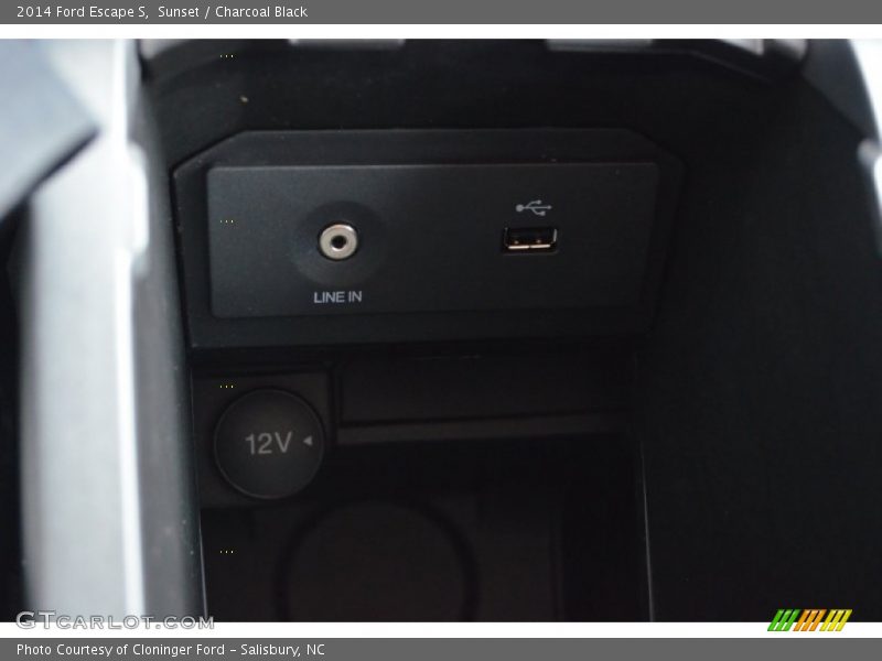 Sunset / Charcoal Black 2014 Ford Escape S