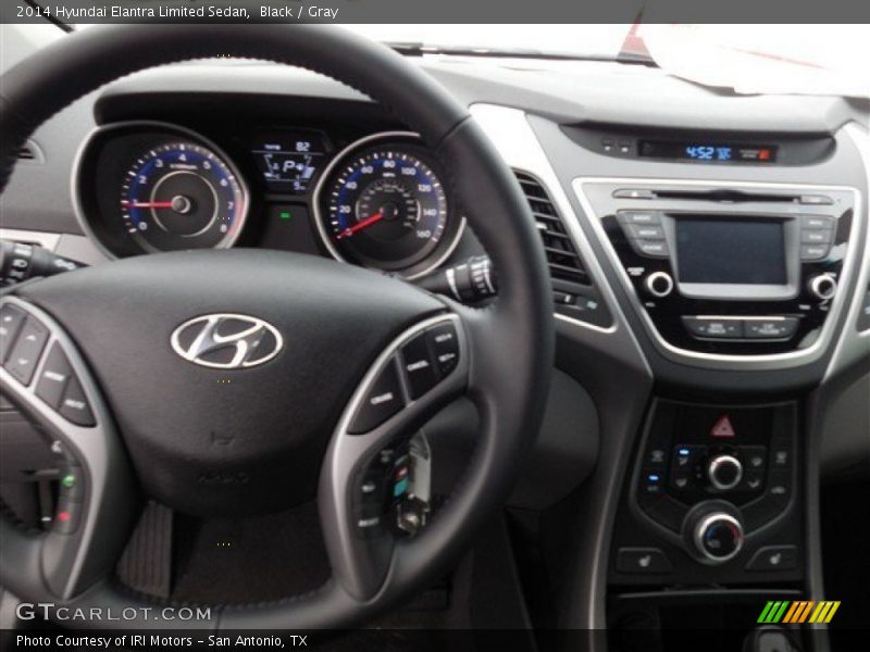Black / Gray 2014 Hyundai Elantra Limited Sedan