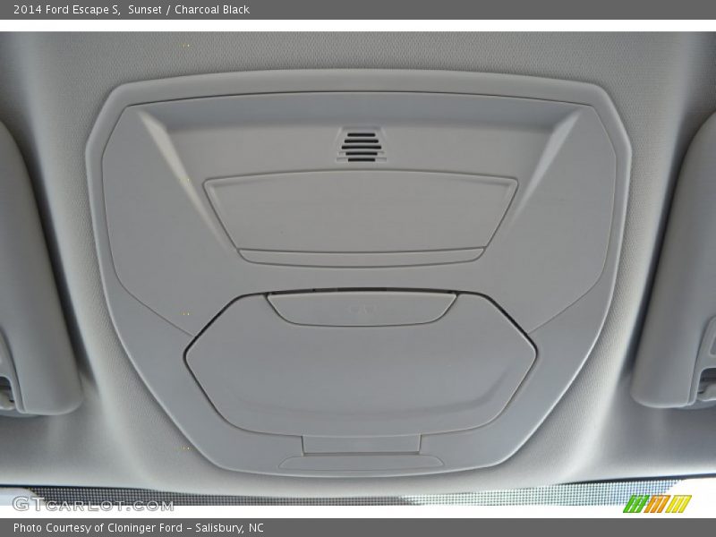 Sunset / Charcoal Black 2014 Ford Escape S