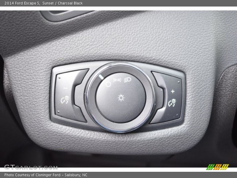 Sunset / Charcoal Black 2014 Ford Escape S