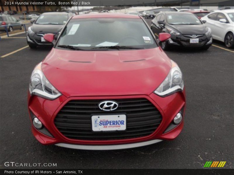 Boston Red / Black 2014 Hyundai Veloster Turbo
