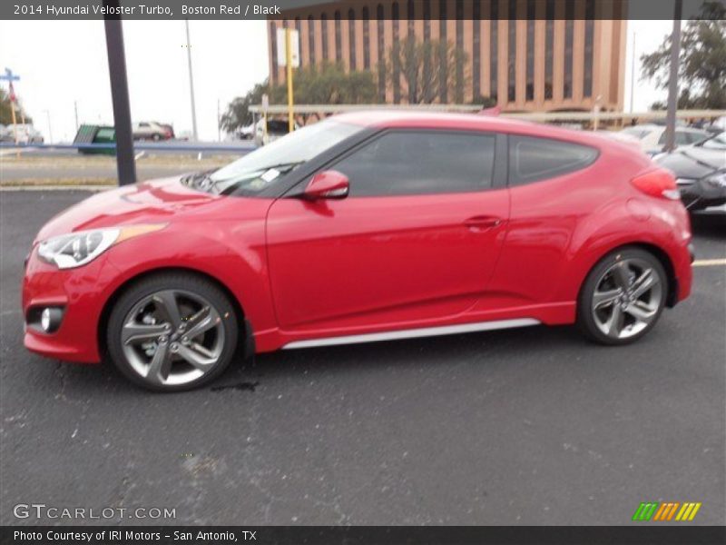 Boston Red / Black 2014 Hyundai Veloster Turbo