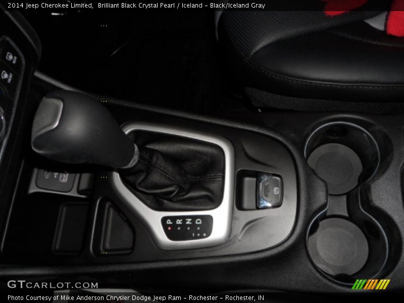 Brilliant Black Crystal Pearl / Iceland - Black/Iceland Gray 2014 Jeep Cherokee Limited
