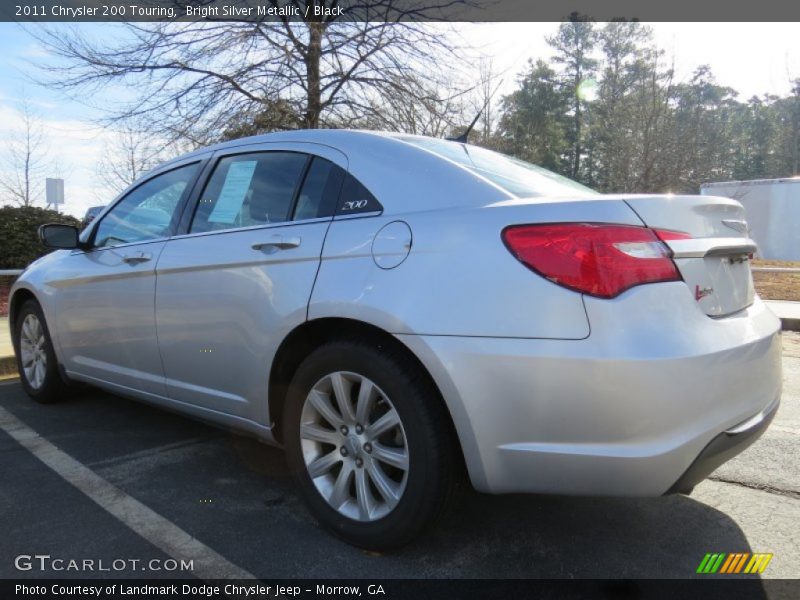 Bright Silver Metallic / Black 2011 Chrysler 200 Touring