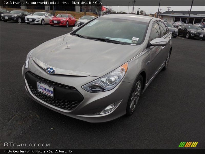 Hyper Silver Metallic / Gray 2013 Hyundai Sonata Hybrid Limited