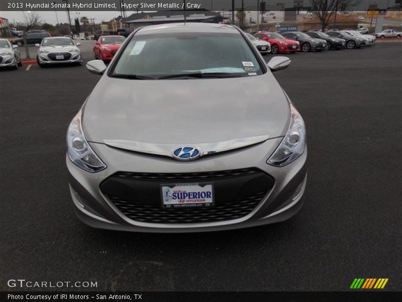 Hyper Silver Metallic / Gray 2013 Hyundai Sonata Hybrid Limited
