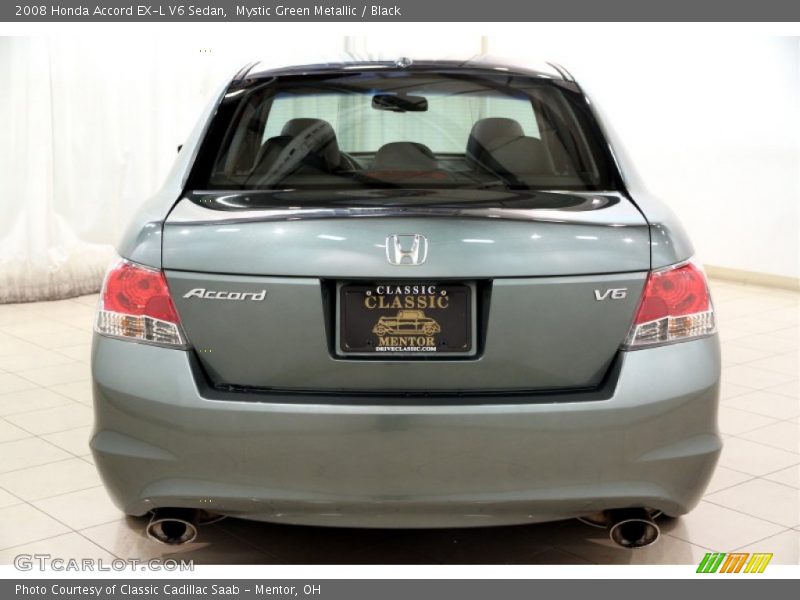 Mystic Green Metallic / Black 2008 Honda Accord EX-L V6 Sedan