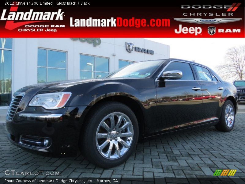 Gloss Black / Black 2012 Chrysler 300 Limited
