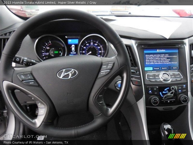 Hyper Silver Metallic / Gray 2013 Hyundai Sonata Hybrid Limited