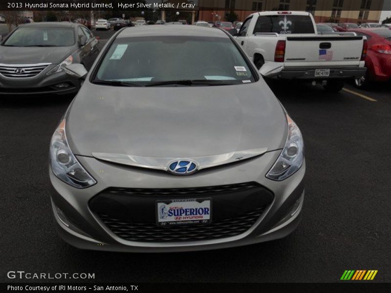 Hyper Silver Metallic / Gray 2013 Hyundai Sonata Hybrid Limited