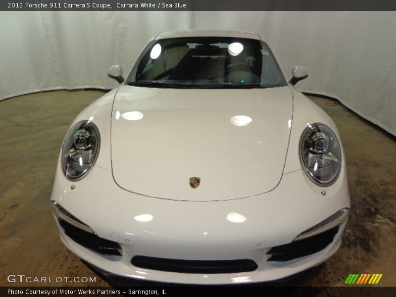 Carrara White / Sea Blue 2012 Porsche 911 Carrera S Coupe