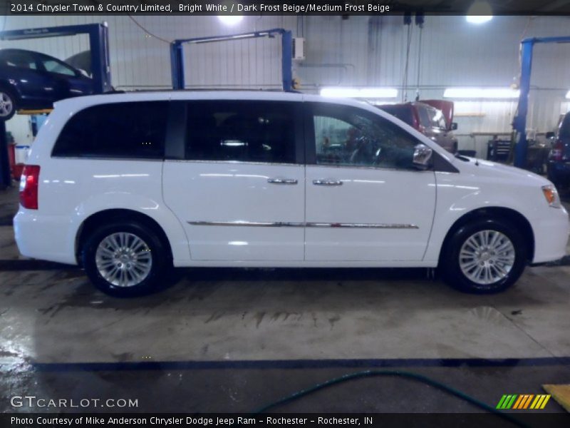 Bright White / Dark Frost Beige/Medium Frost Beige 2014 Chrysler Town & Country Limited