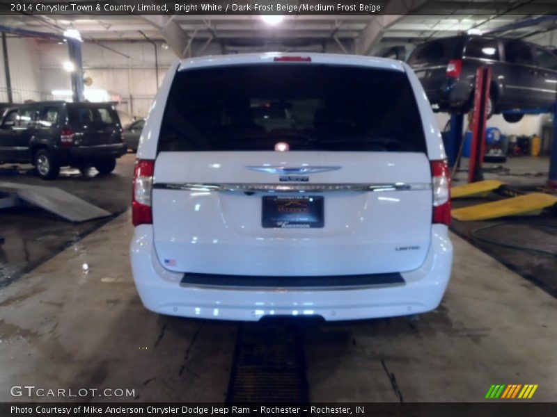 Bright White / Dark Frost Beige/Medium Frost Beige 2014 Chrysler Town & Country Limited
