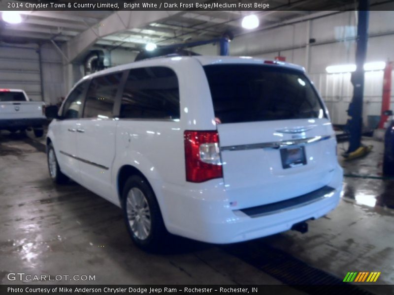Bright White / Dark Frost Beige/Medium Frost Beige 2014 Chrysler Town & Country Limited