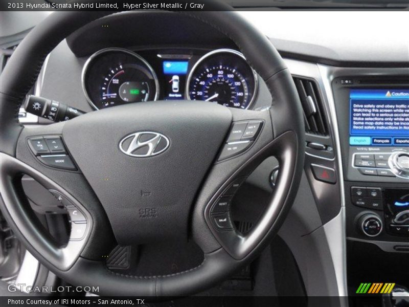 Hyper Silver Metallic / Gray 2013 Hyundai Sonata Hybrid Limited