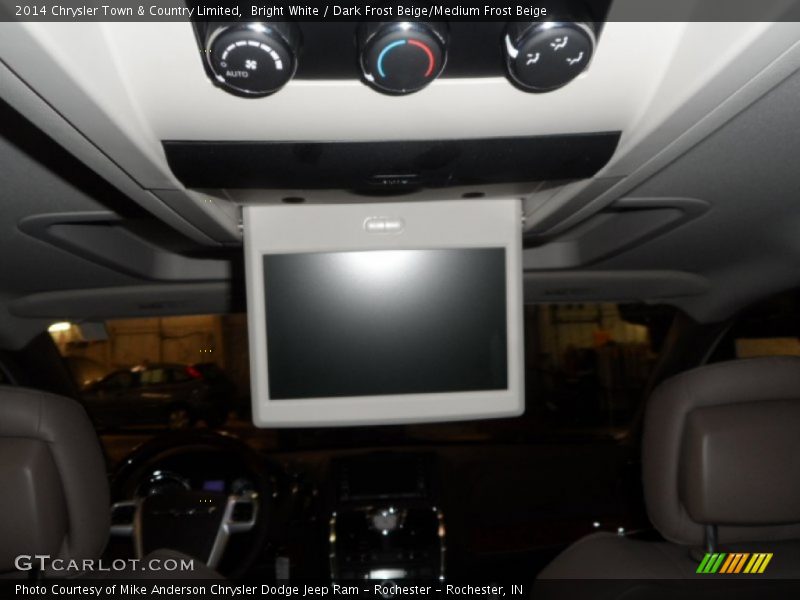 Bright White / Dark Frost Beige/Medium Frost Beige 2014 Chrysler Town & Country Limited