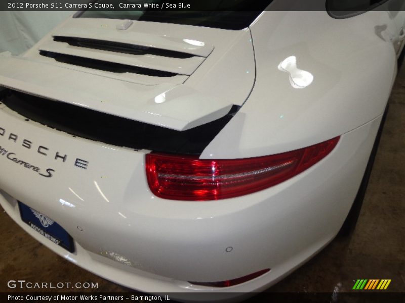 Carrara White / Sea Blue 2012 Porsche 911 Carrera S Coupe