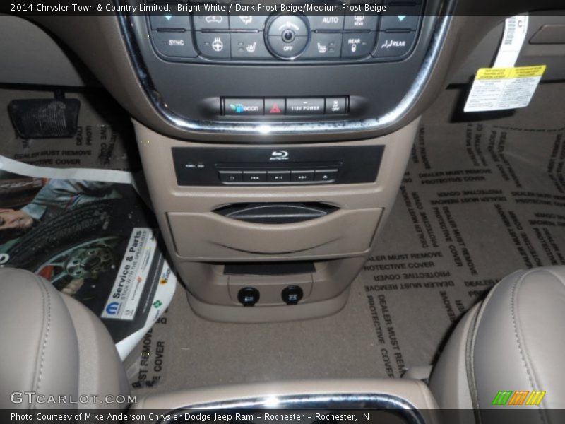 Bright White / Dark Frost Beige/Medium Frost Beige 2014 Chrysler Town & Country Limited