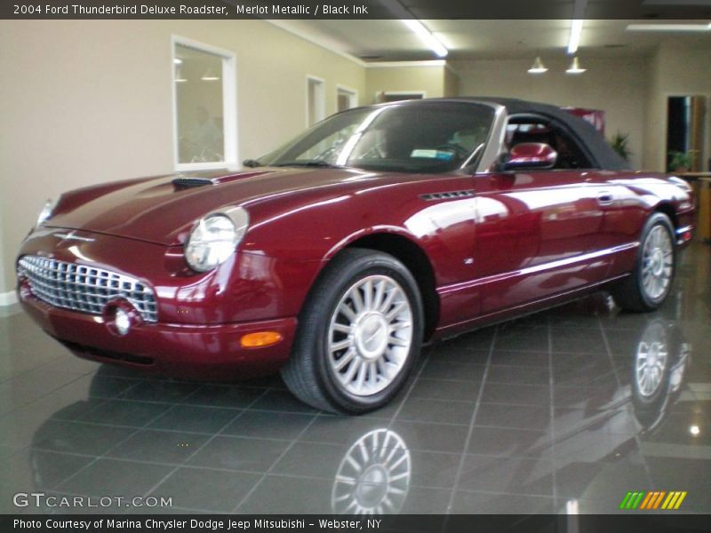 Merlot Metallic / Black Ink 2004 Ford Thunderbird Deluxe Roadster