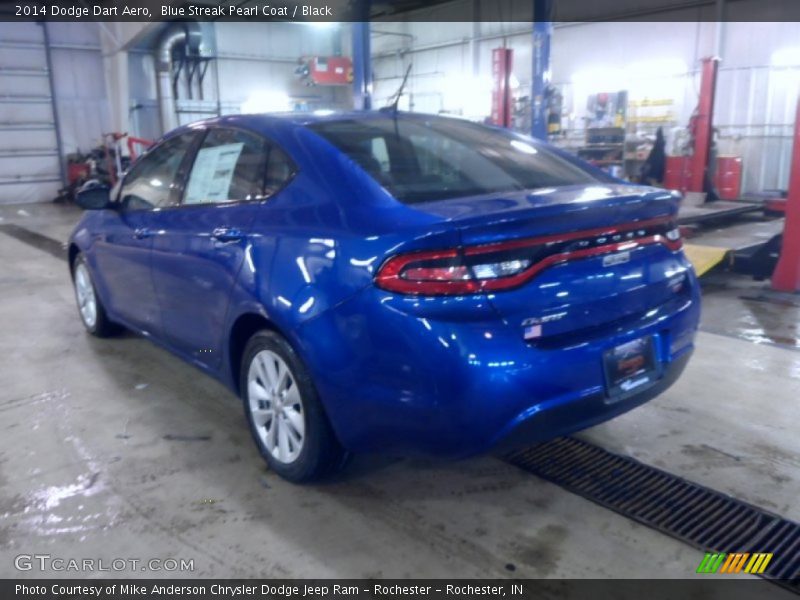 Blue Streak Pearl Coat / Black 2014 Dodge Dart Aero