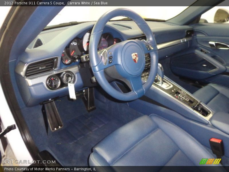 Sea Blue Interior - 2012 911 Carrera S Coupe 