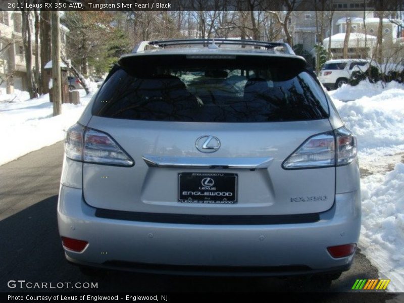 Tungsten Silver Pearl / Black 2011 Lexus RX 350 AWD