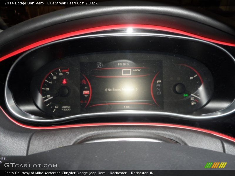 Blue Streak Pearl Coat / Black 2014 Dodge Dart Aero