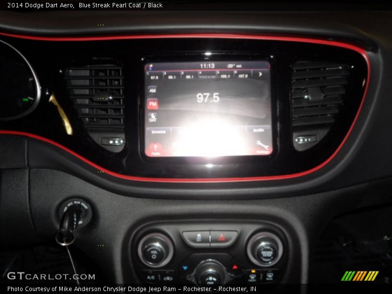 Blue Streak Pearl Coat / Black 2014 Dodge Dart Aero