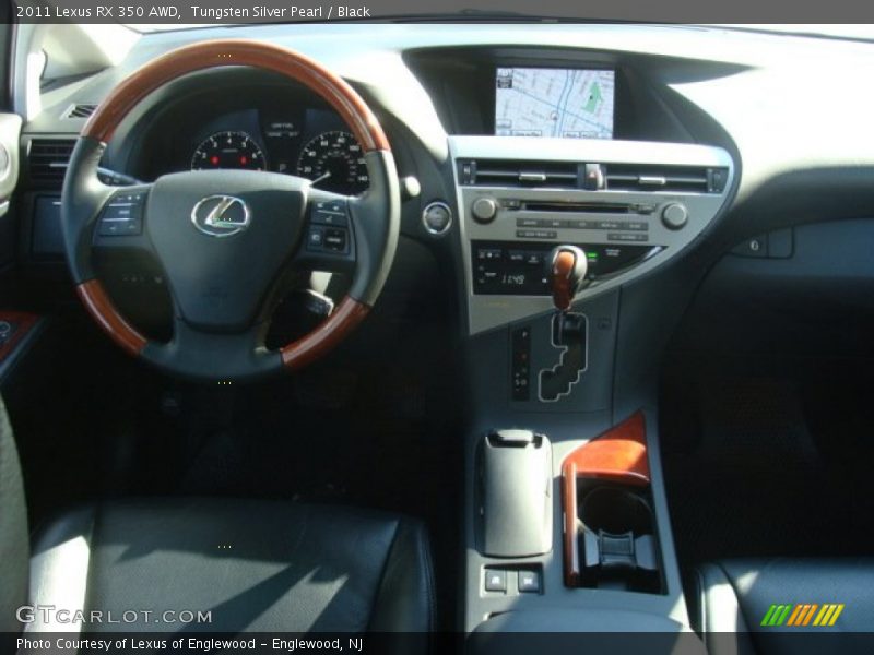 Tungsten Silver Pearl / Black 2011 Lexus RX 350 AWD