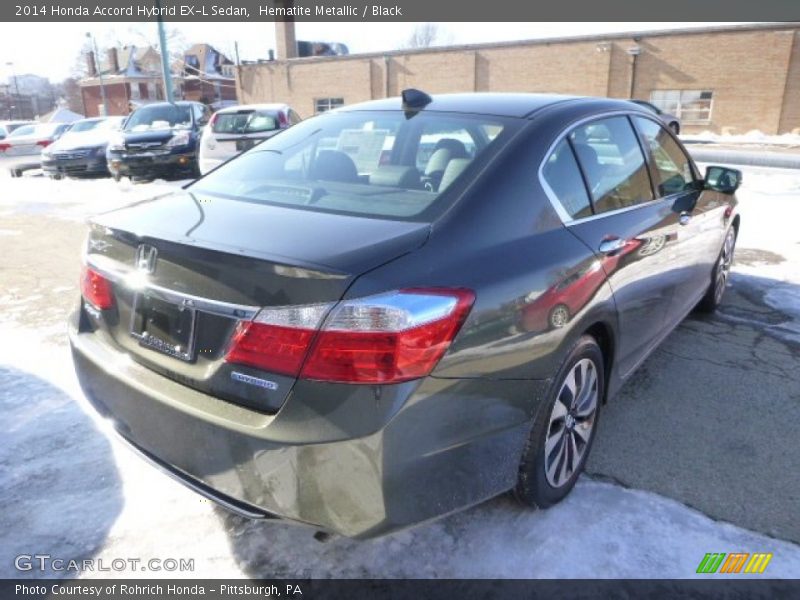 Hematite Metallic / Black 2014 Honda Accord Hybrid EX-L Sedan