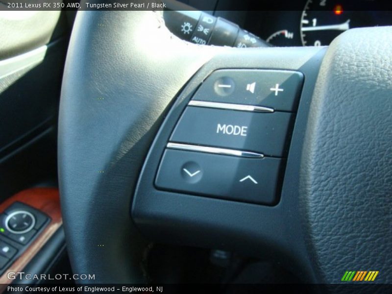 Tungsten Silver Pearl / Black 2011 Lexus RX 350 AWD