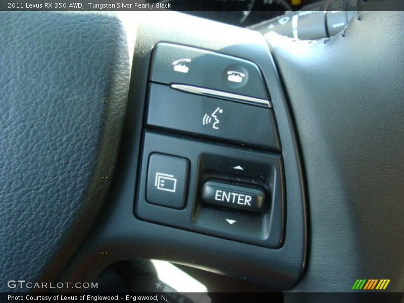 Tungsten Silver Pearl / Black 2011 Lexus RX 350 AWD