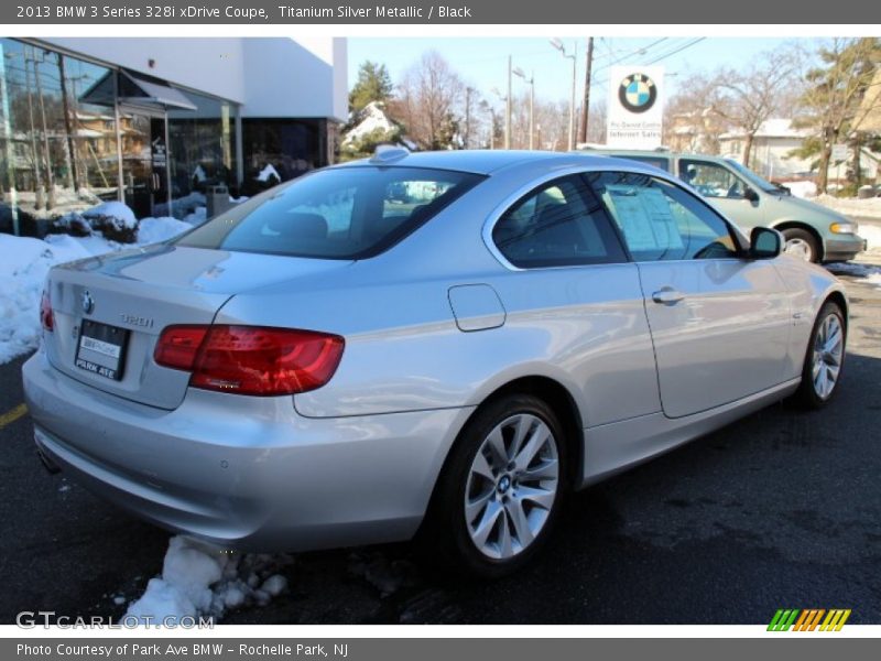 Titanium Silver Metallic / Black 2013 BMW 3 Series 328i xDrive Coupe